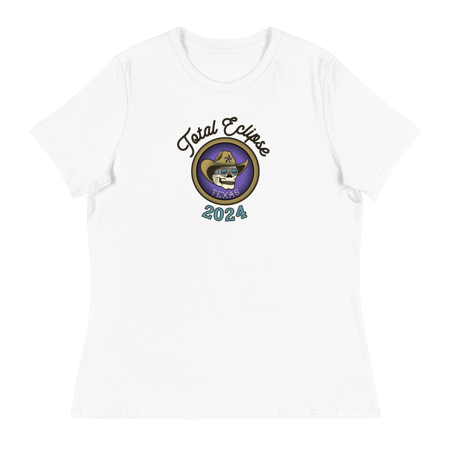 Eclipse skull cowboy - Women's Relaxed T-Shirt